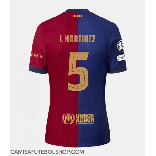 Camisa de time de futebol Barcelona Inigo Martinez #5 Replicas 1º Equipamento 2024-25 Manga Curta